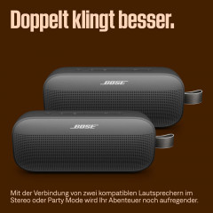 BOSE Tragbarer Bose SoundLink Flex (2. Gen.) Bluetooth Lautsprecher, Schwarz, Wasserfest