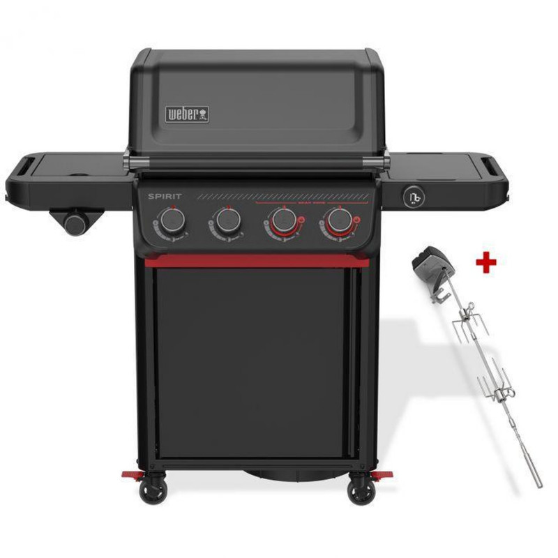 Weber Spirit EPX-435R Stealth Gasgrill mit Sear Zone, Drehspieß & Thermometer