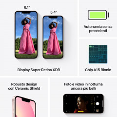 APPLE iPhone 13 128 GB Rosé Dual SIM