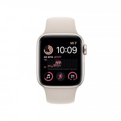 APPLE SE GPS+CEL 40 STARL ALU W STARL SPORT REG Smartwatch Fluorelastomer Fluorelastomer, 130 - 200 mm, Polarstern