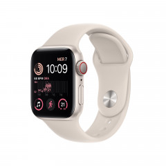 APPLE SE GPS+CEL 40 STARL ALU W STARL SPORT REG Smartwatch Fluorelastomer Fluorelastomer, 130 - 200 mm, Polarstern