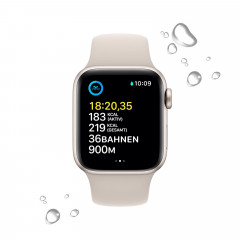 APPLE SE GPS+CEL 40 STARL ALU W STARL SPORT REG Smartwatch Fluorelastomer Fluorelastomer, 130 - 200 mm, Polarstern