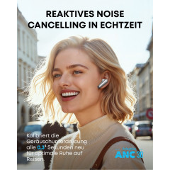 SOUNDCORE BY ANKER Liberty 4 Pro, In-ear Kopfhörer Bluetooth Weiß