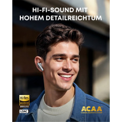 SOUNDCORE BY ANKER Liberty 4 Pro, In-ear Kopfhörer Bluetooth Weiß