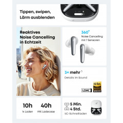 SOUNDCORE BY ANKER Liberty 4 Pro, In-ear Kopfhörer Bluetooth Weiß