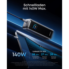 ANKER A110BH11 Prime, 3 Ports Powerbank 20100mAh Schwarz