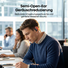 SOUNDCORE BY ANKER AeroFit 2 Pro, Open-ear Kopfhörer Bluetooth Mattes Schwarz
