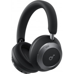 SOUNDCORE BY ANKER Space One Pro Case Edition, Over-ear Kopfhörer Bluetooth Jet Black (mit Tragetasche)