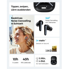 SOUNDCORE BY ANKER Liberty 4 Pro, In-ear Kopfhörer Bluetooth Schwarz