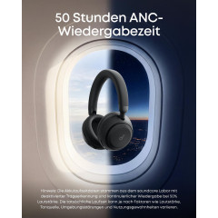 SOUNDCORE BY ANKER Space 2, Over-ear Kopfhörer Bluetooth Black