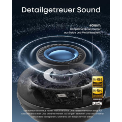 SOUNDCORE BY ANKER Space 2, Over-ear Kopfhörer Bluetooth Black