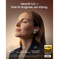SOUNDCORE BY ANKER Liberty 5 Pro TWS, Anrufqualität 10 Mikros, Noise Cancelling, ANC 4.0, Hi-Res, In-ear Kopfhörer Bluetooth White