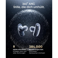 SOUNDCORE BY ANKER Liberty 5 Pro TWS, Anrufqualität 10 Mikros, Noise Cancelling, ANC 4.0, Hi-Res, In-ear Kopfhörer Bluetooth Blue