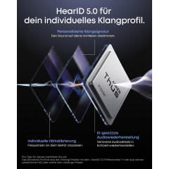 SOUNDCORE BY ANKER Liberty 5 Pro TWS, Anrufqualität 10 Mikros, Noise Cancelling, ANC 4.0, Hi-Res, In-ear Kopfhörer Bluetooth Black