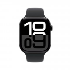 APPLE Series 10 Smartwatch Aluminium Fluorelastomer, 160 - 210 mm, Diamantschwarz