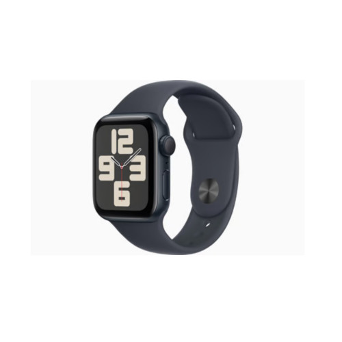 Apple Watch SE GPS 40mm Aluminiumgehäuse Mitternacht mit Sportarmband Mitternacht Smartwatch