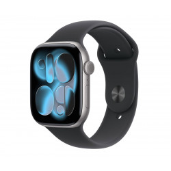 Apple Watch 11 42/Graues Aluminium/Schwarzes Armband S/M GPS Apple Watch 11 42/Graues Aluminium/Schwarzes Armband S/M GPS