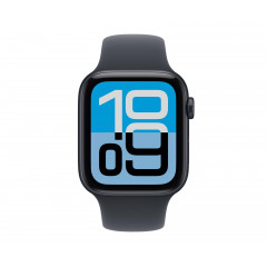 Apple Watch SE 3 44/Schwarzes Aluminium/Schwarzes Armband M/L GPS
