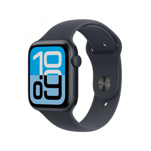 Apple Watch SE 3 44/Schwarzes Aluminium/Schwarzes Armband M/L GPS