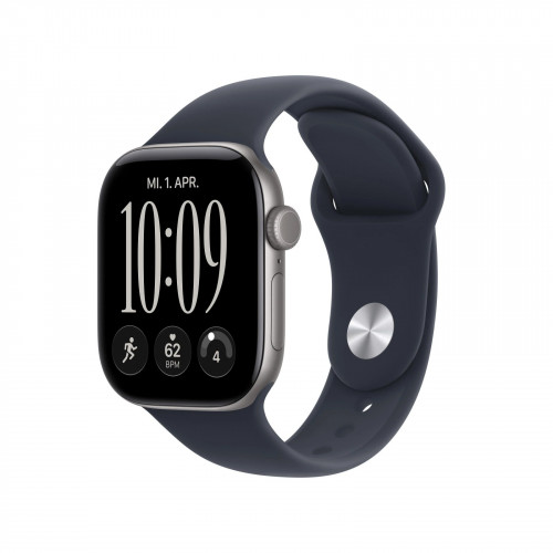 APPLE Watch Series 12 GPS 42, 2026 Smartwatch Aluminium Fluorelastomer, 130-180 mm, Space Grau