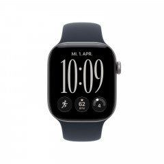 APPLE Watch Series 12 GPS 42, 2026 Smartwatch Aluminium Fluorelastomer, 130-180 mm, Space Grau