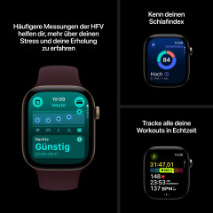 APPLE Watch Series 12 GPS 46, 2026 Smartwatch Aluminium Fluorelastomer, 160-210 mm, Space Grau