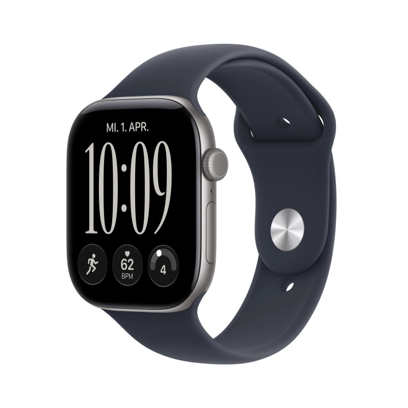 APPLE Watch Series 12 GPS 46, 2026 Smartwatch Aluminium Fluorelastomer, 160-210 mm, Space Grau