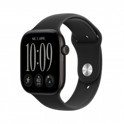 APPLE Watch Series 12 GPS 46, 2026 Smartwatch Aluminium Fluorelastomer, 140-190 mm, Schwarz