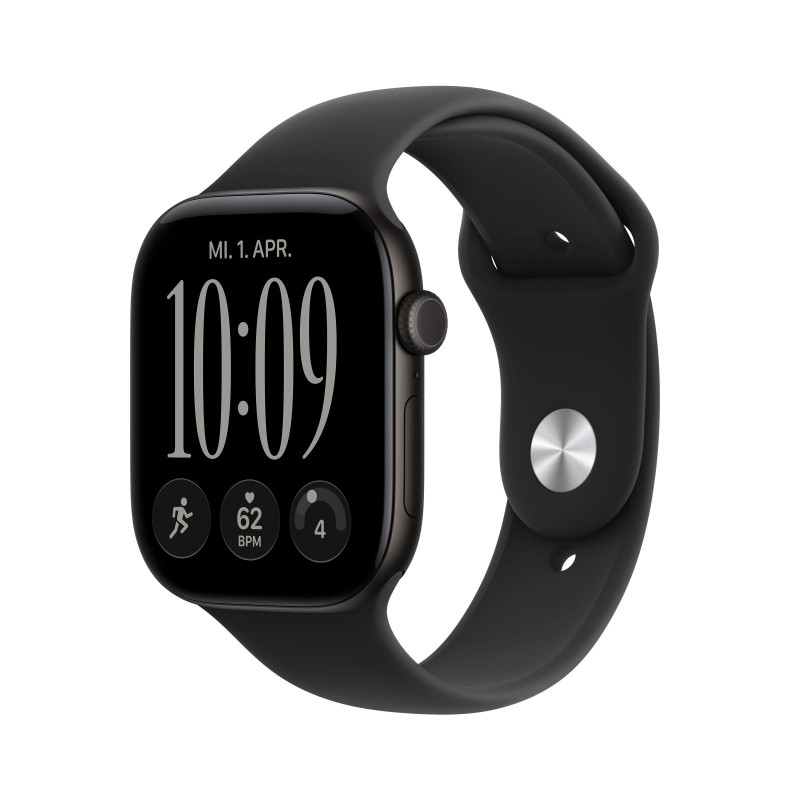 APPLE Watch Series 12 GPS 46, 2026 Smartwatch Aluminium Fluorelastomer, 140-190 mm, Schwarz