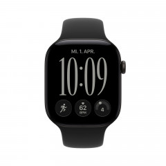 APPLE Watch Series 12 GPS 46, 2026 Smartwatch Aluminium Fluorelastomer, 140-190 mm, Schwarz
