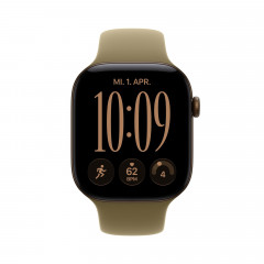 APPLE Watch Series 12 GPS 46, 2026 Smartwatch Aluminium Fluorelastomer, 160-210 mm, Dunkelbronze