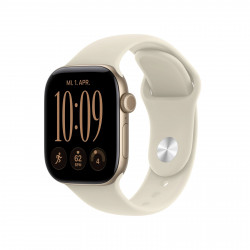 APPLE Watch Series 12 Cellular 42, 2026 Smartwatch Aluminium Fluorelastomer, 130-180 mm, Lichtgold