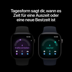 APPLE Watch Series 12 GPS 46, 2026 Smartwatch Aluminium Milanaise Armband, 150-200 mm, Dunkelbronze