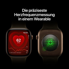 APPLE Watch Series 12 GPS 42, 2026 Smartwatch Aluminium Milanaise Armband, 130-200 mm, Dunkelbronze
