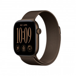 APPLE Watch Series 12 GPS 42, 2026 Smartwatch Aluminium Milanaise Armband, 130-200 mm, Dunkelbronze