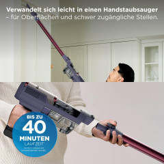 SHARK BU1621EU PowerLite Stielsauger, Akkubetrieb, 350 Watt