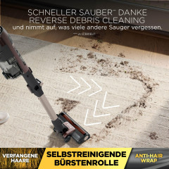 SHARK IA3246EUTBR PowerDetect Speed Luxe Collection Clean & Empty Akku-Staubsauger, Stielsauger, Akkubetrieb, 350 Watt