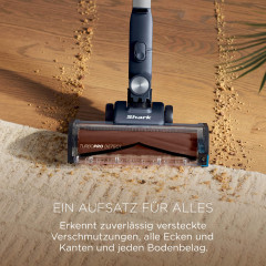 SHARK IA3246EUTBR PowerDetect Speed Luxe Collection Clean & Empty Akku-Staubsauger, Stielsauger, Akkubetrieb, 350 Watt