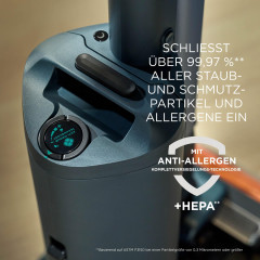 SHARK IA3246EUTBL PowerDetect Speed Luxe Collection Clean & Empty Akku-Staubsauger, Stielsauger, Akkubetrieb, 350 Watt