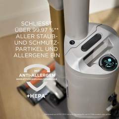 SHARK IA3246EUTIV PowerDetect Speed Luxe Collection Clean & Empty Akku-Staubsauger, Stielsauger, Akkubetrieb, 350 Watt