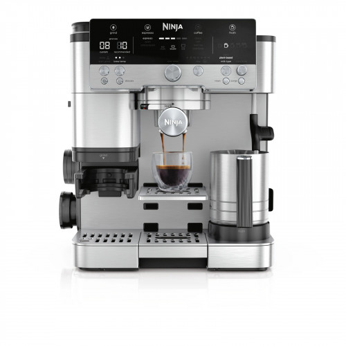 NINJA ES655EU Luxe Café Premier Plus, 3-in-1 Espresso-, Cold Brew- und Filterkaffeemaschine, Kaffeemaschine Silber
