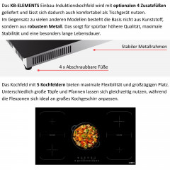 KB ELEMENTS ELK106PF Induktionskochfeld (90 cm breit, 5 Kochfelder)