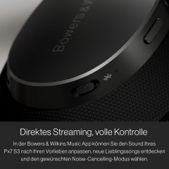 BOWERS & WILKINS Px7 S3, Over-ear Kopfhörer Bluetooth Anthracite Black