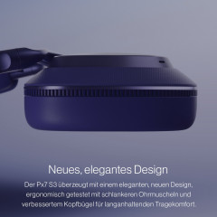 BOWERS & WILKINS Px7 S3, Over-ear Kopfhörer Bluetooth Indigo Blue