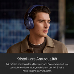 BOWERS & WILKINS Px7 S3, Over-ear Kopfhörer Bluetooth Indigo Blue