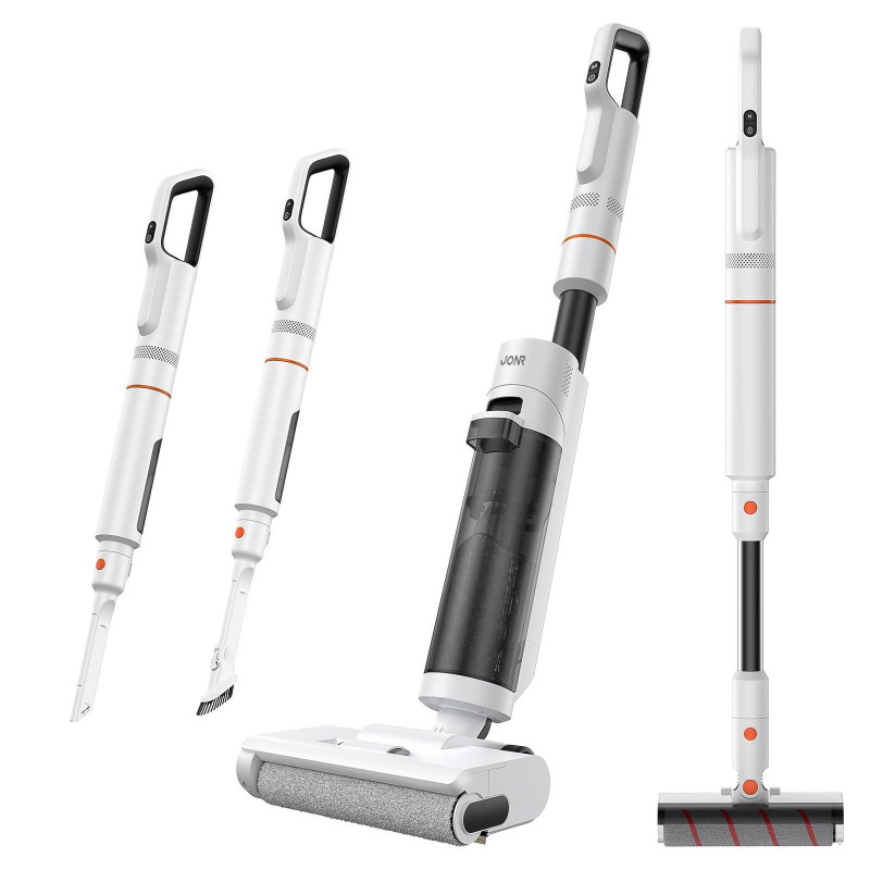 JONR ED20 Pro Nass Trockensauger,4in1 Akku Staubsauger Nass Trockensauger, Weiß