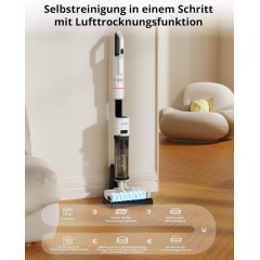 JONR ED20 Pro Nass Trockensauger,4in1 Akku Staubsauger Nass Trockensauger, Weiß