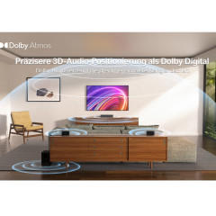 ULTIMEA Poseidon M4T 5.1 Heimkino Soundsystem mit Dolby Atmos, Soundbar, Schwarz