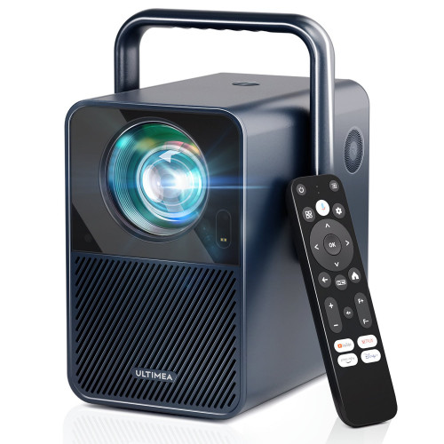 ULTIMEA Poseidon E40, Android TV 11.0, Tragbarer 4K Heimkino Beamer(Full-HD, 1000 ANSI-Lumen)