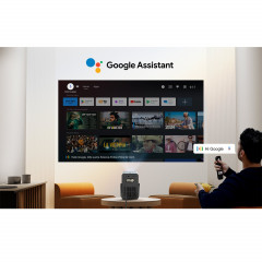 ULTIMEA Poseidon E40, Android TV 11.0, Tragbarer 4K Heimkino Beamer(Full-HD, 1000 ANSI-Lumen)